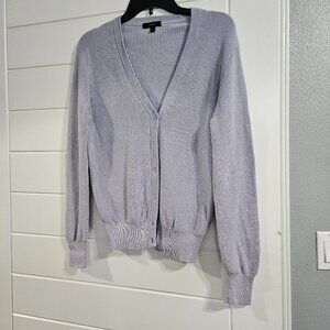 J. Crew Women's Medium Lavender Cotton Sweater